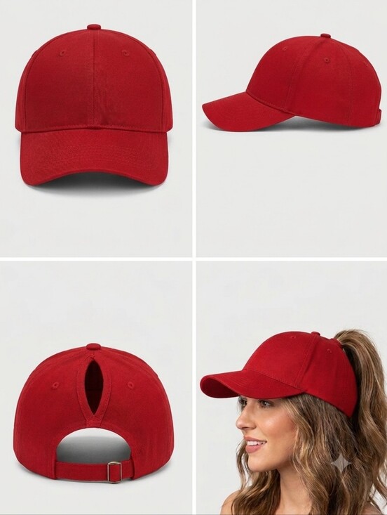 Phase 3 Accessories - Phase 3 Official Ponytail Baseball Cap (Red) (D-1)